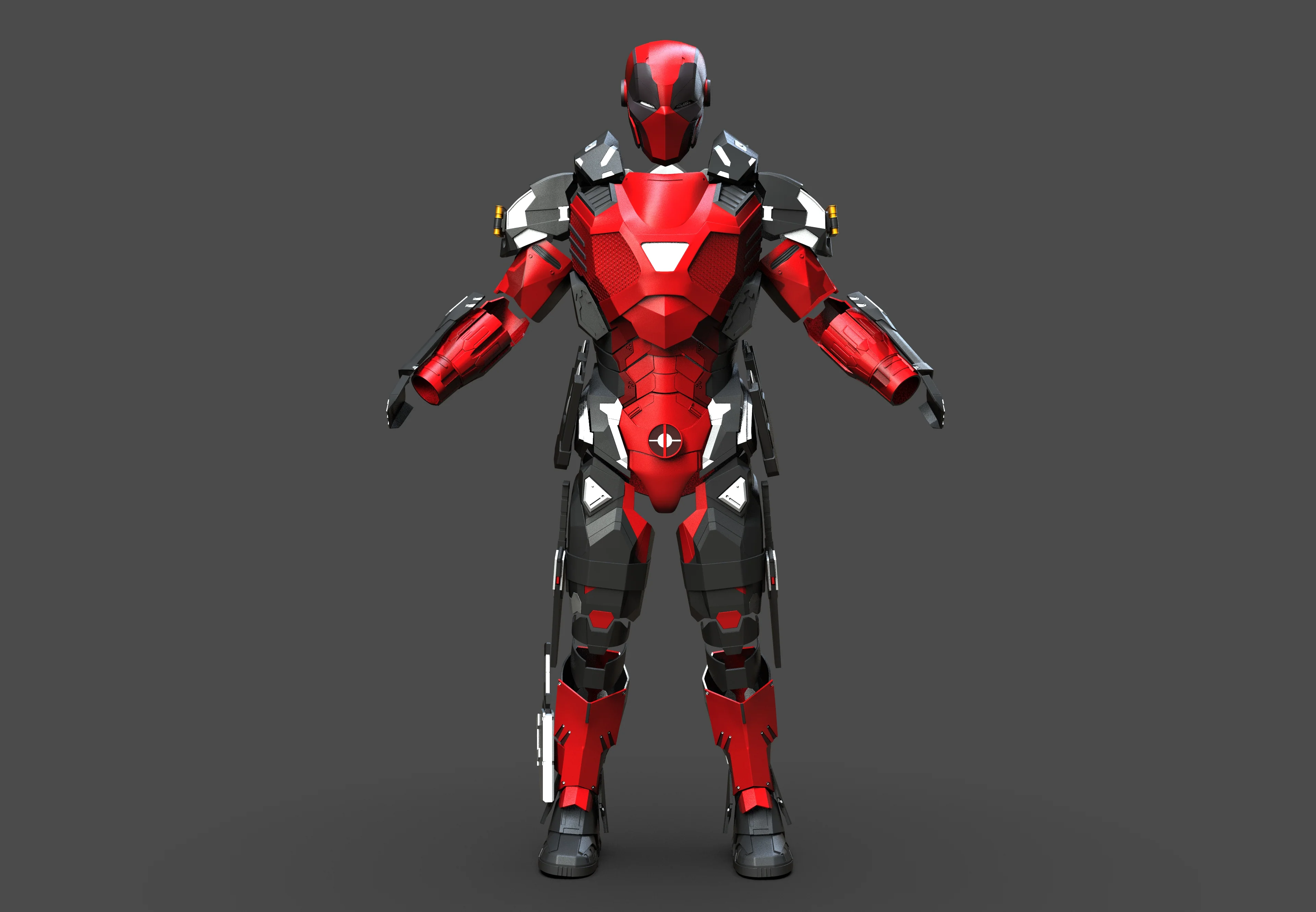 Armored Deadpool STL - Image 4