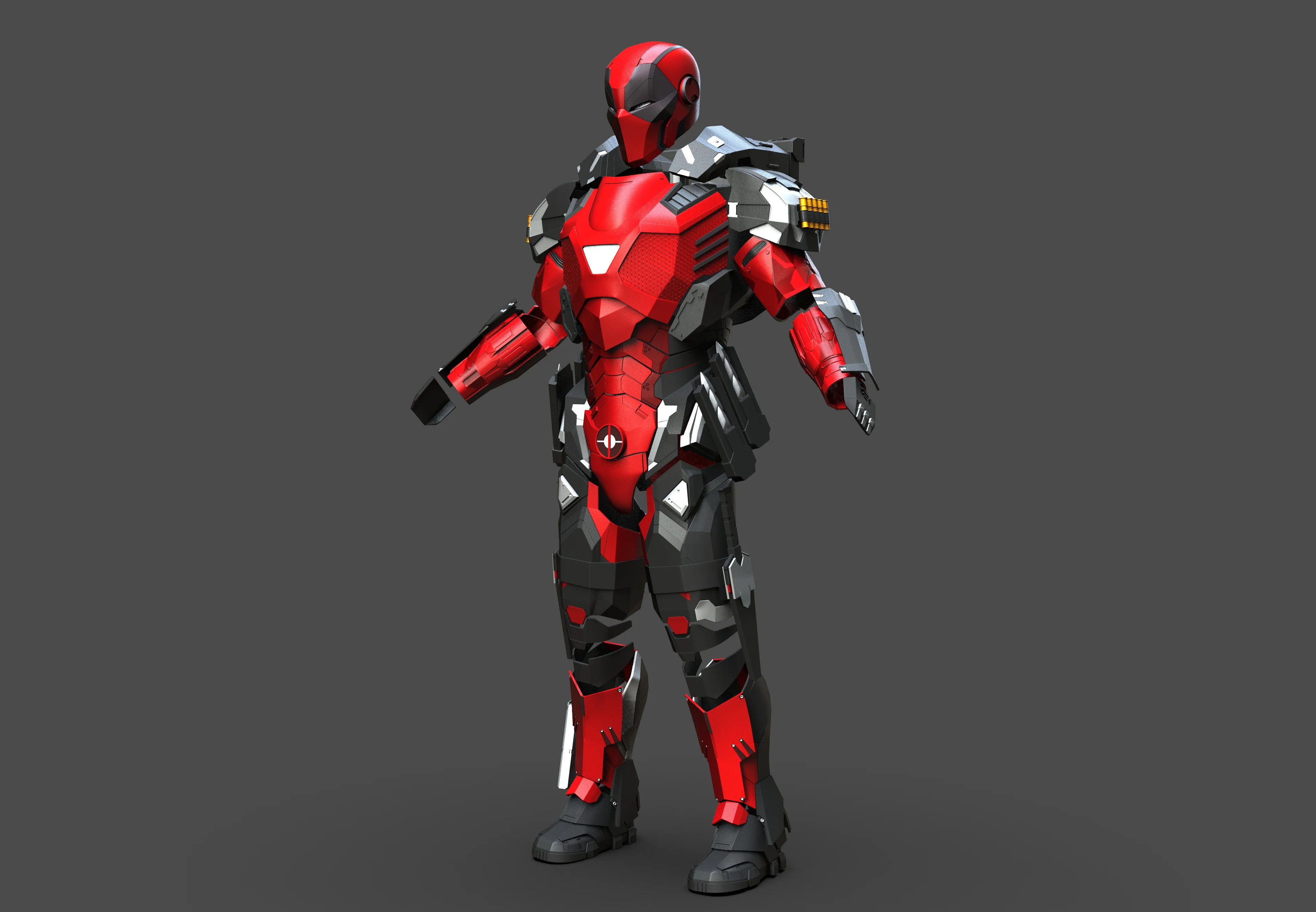Armored Deadpool STL - Image 5