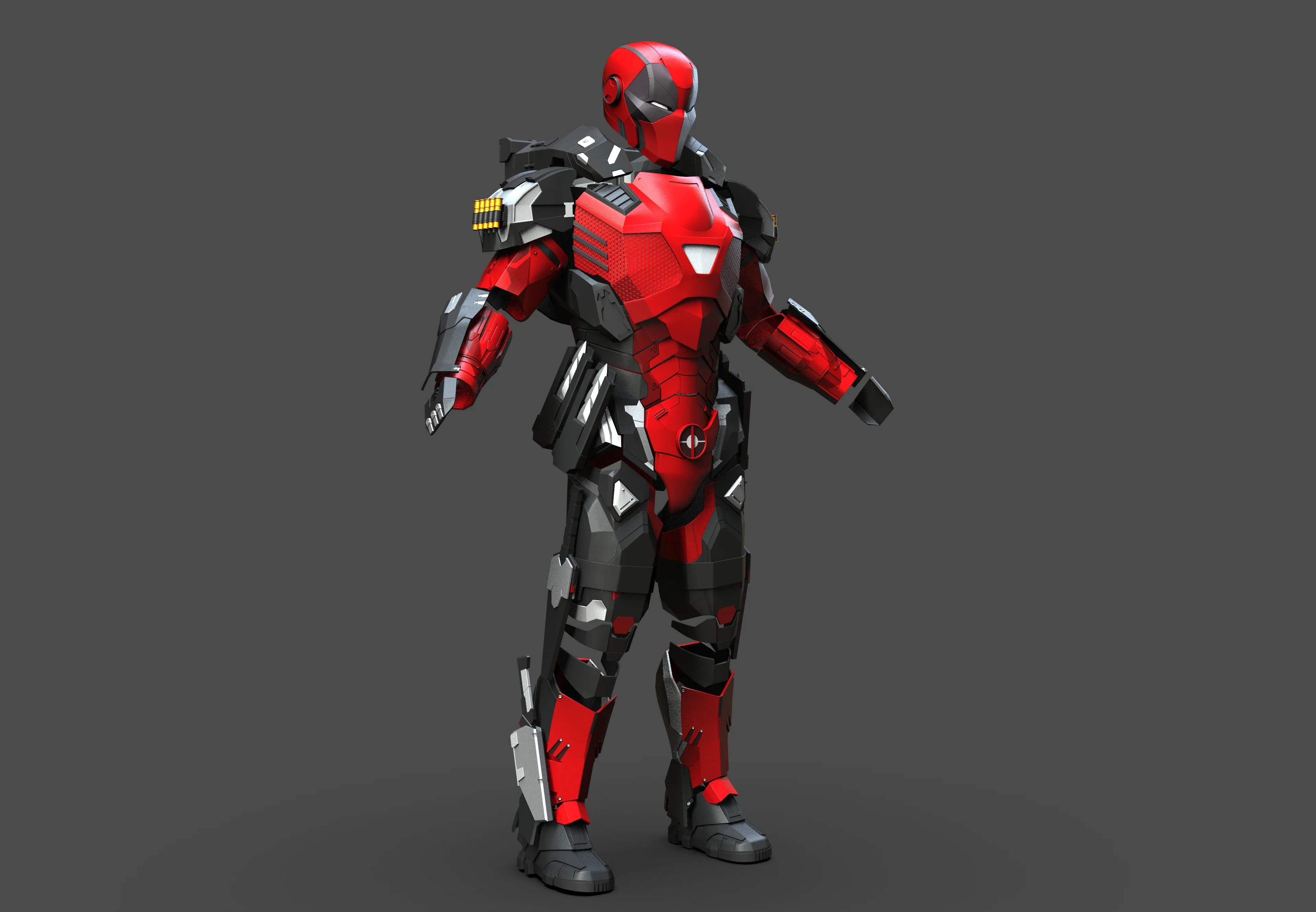 Armored Deadpool STL - Image 7