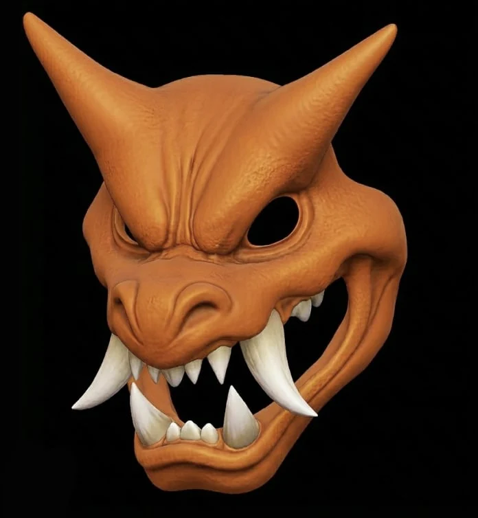 Charizard Menpo Mask - Image 3