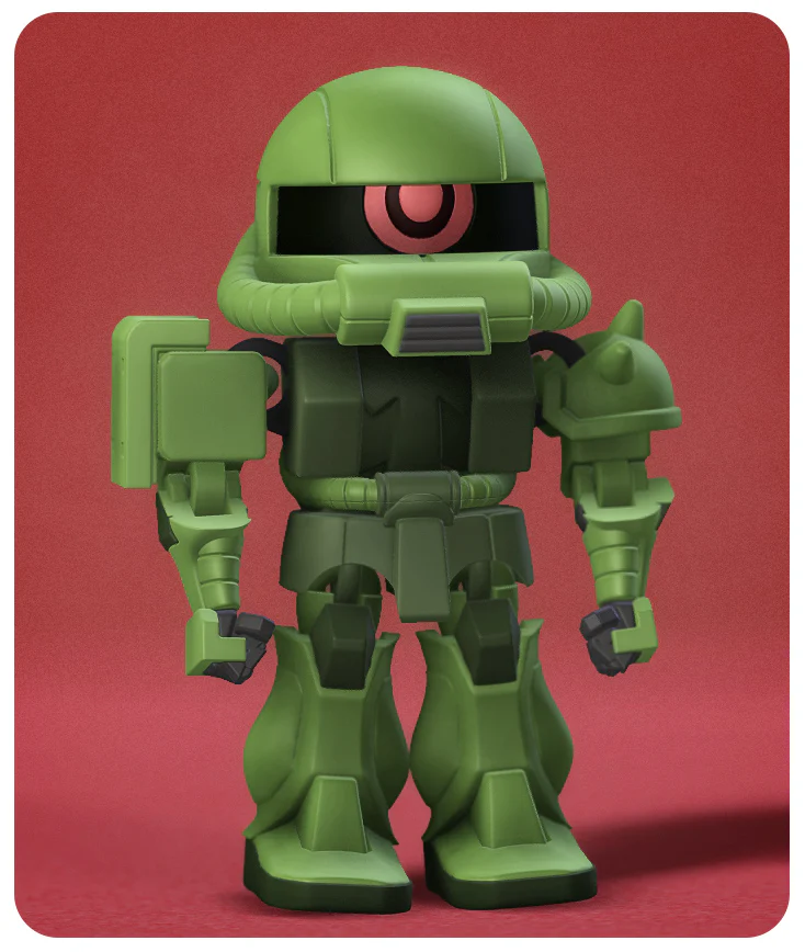 Chibi Flexi Zaku - Image 2