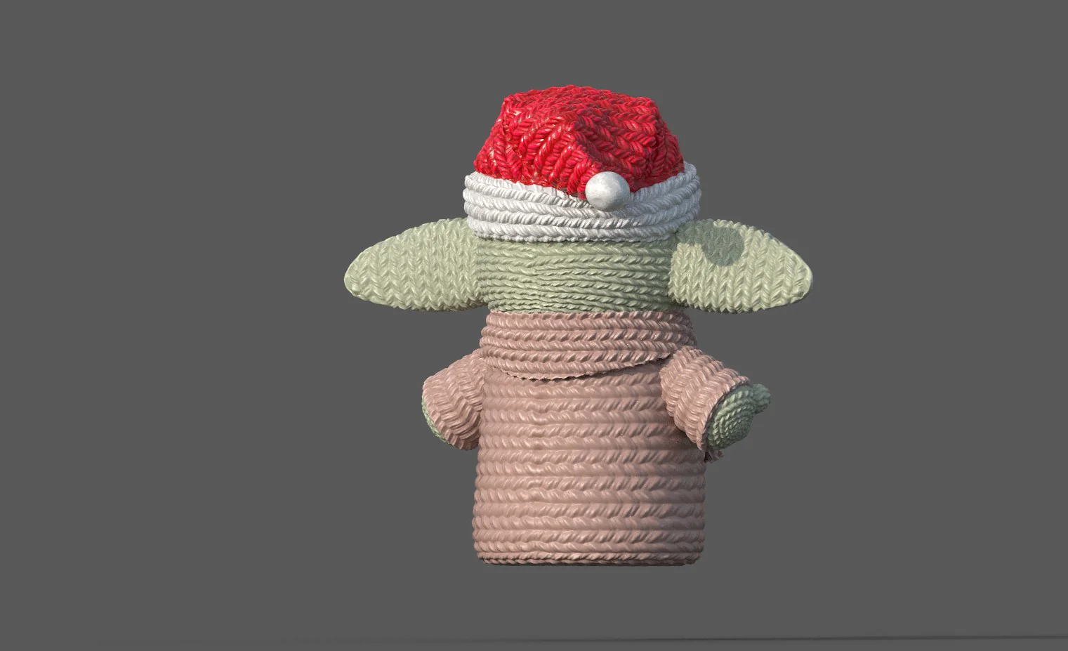 Crochet Santa Baby Yoda - Image 2