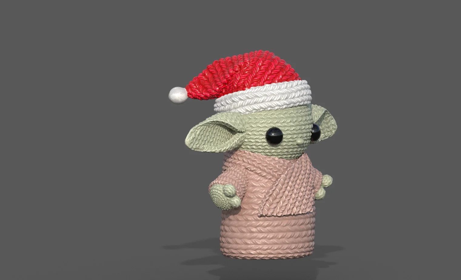 Crochet Santa Baby Yoda - Image 4
