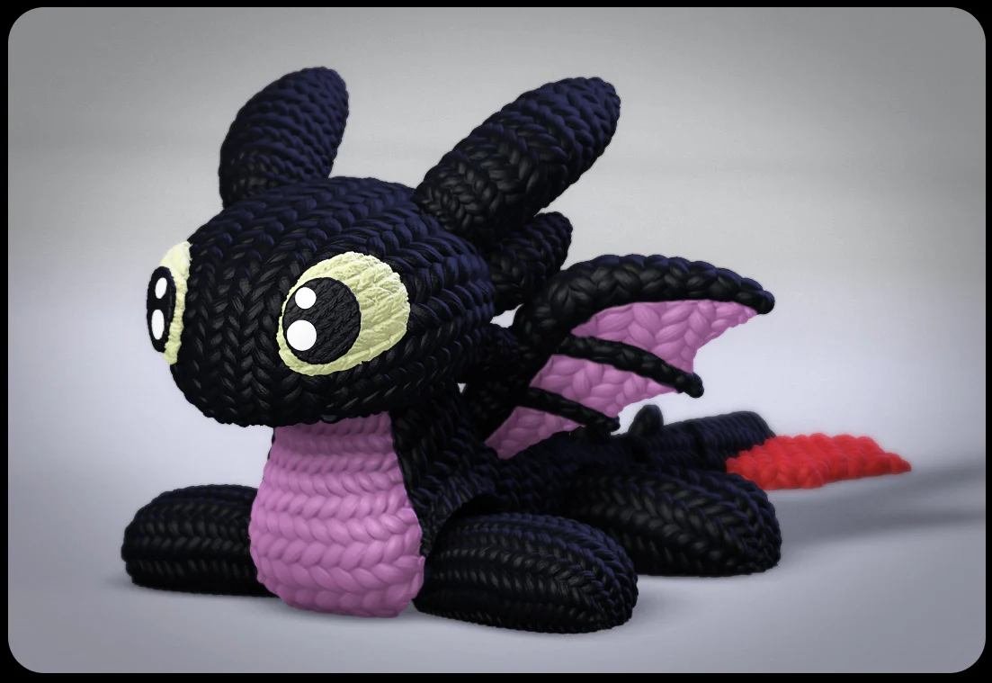 Crochet Toothless - Image 2