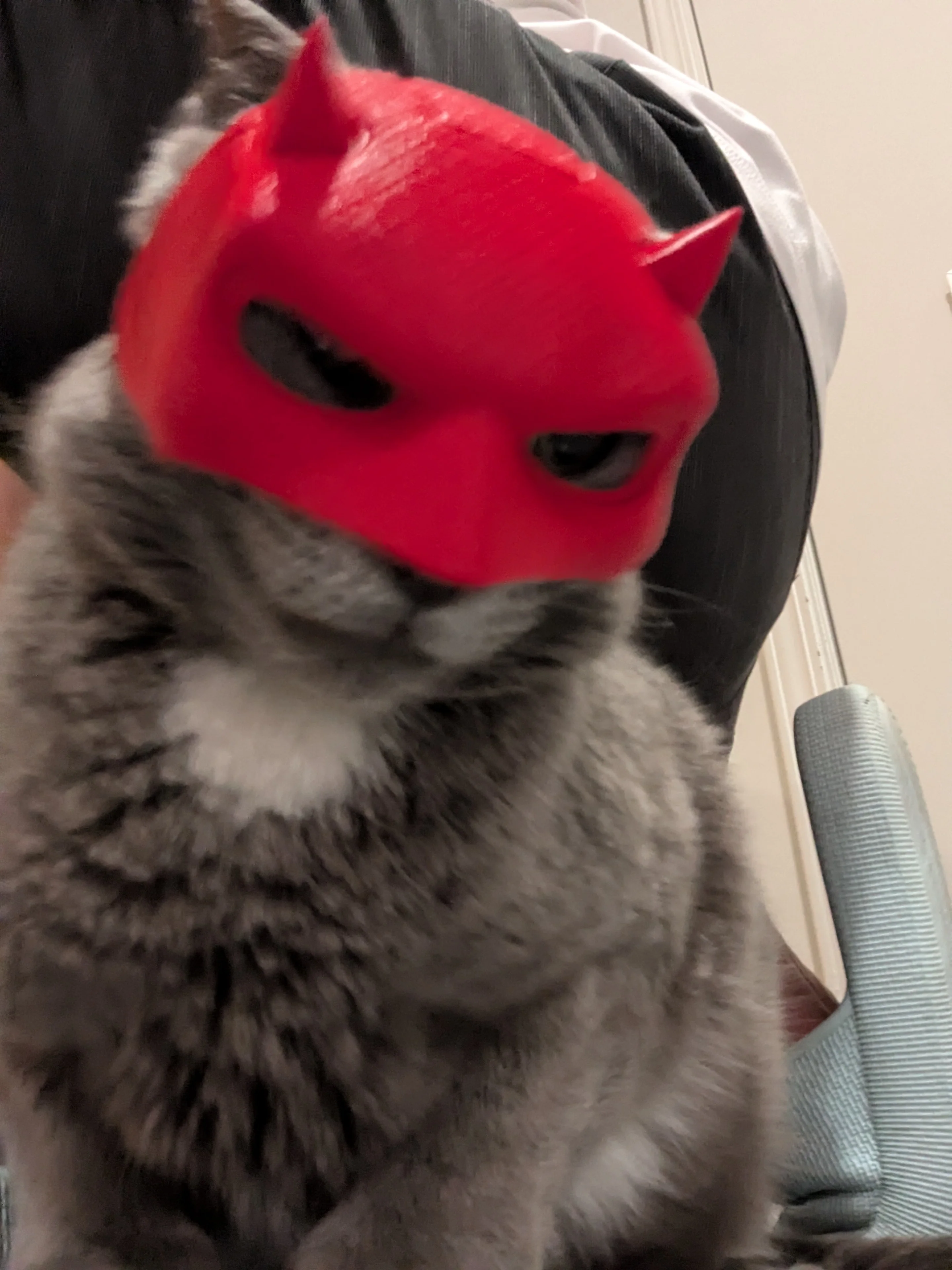 Daredevil Cat Cowl 3d Printing STL File - Image 7