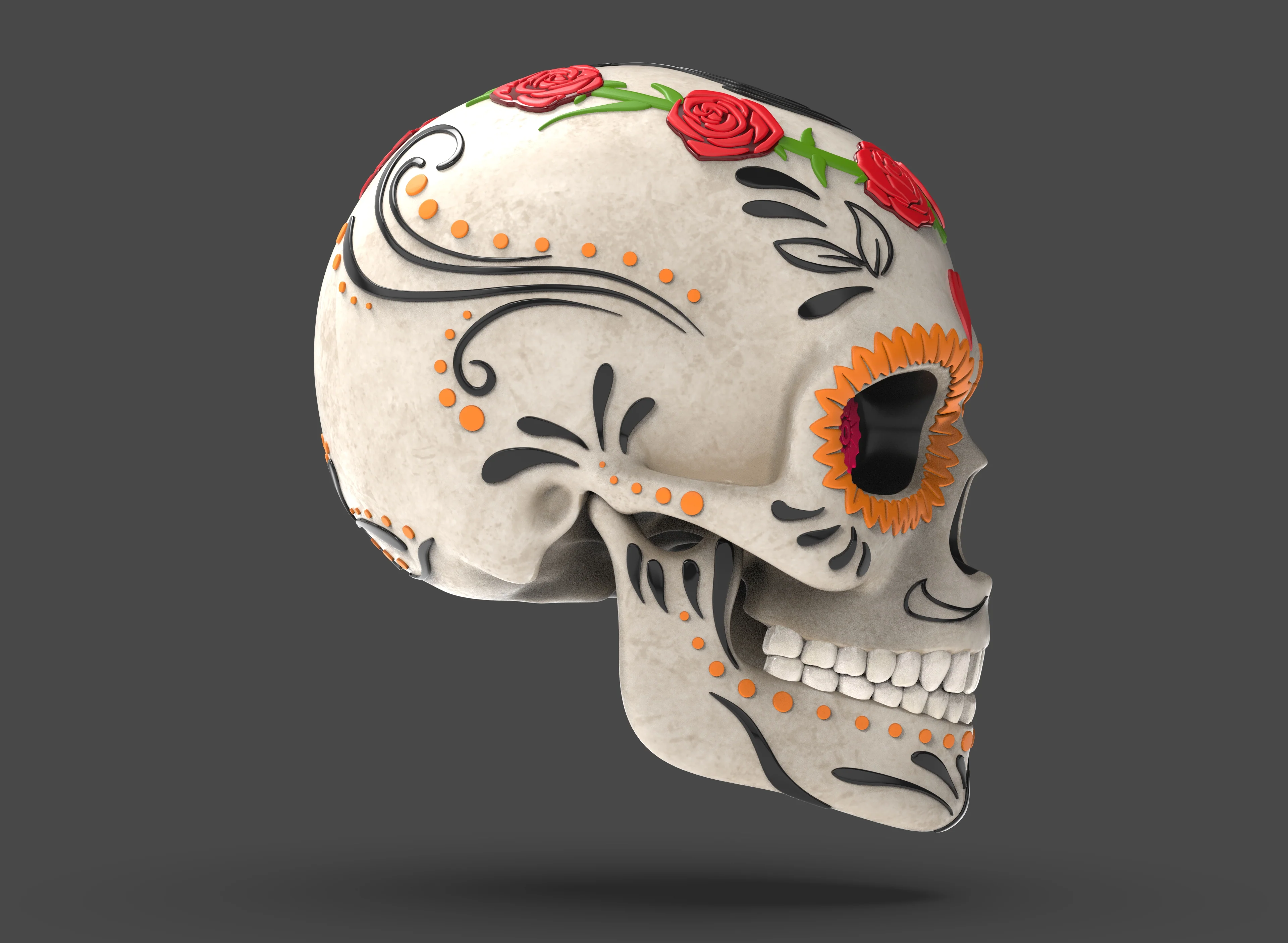 Dia de Los Muertos Skull - Image 3