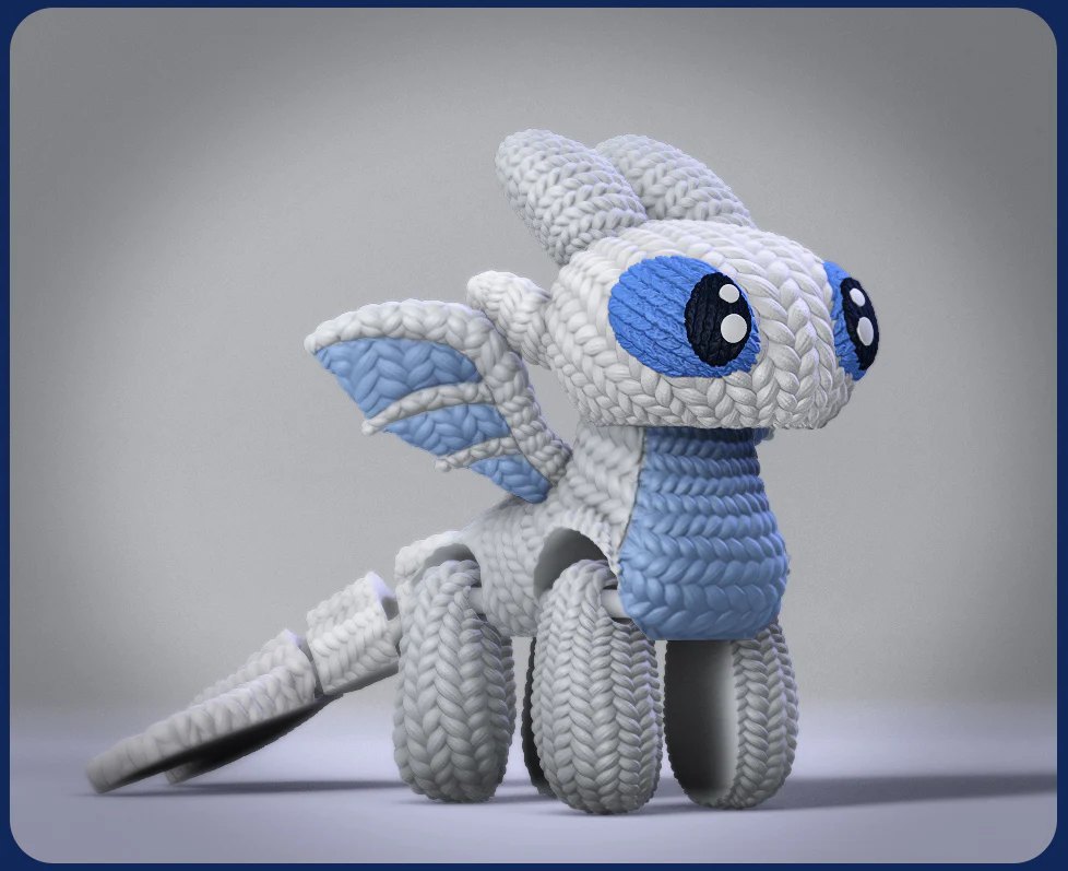 Flexi Crochet LightFury - Image 2