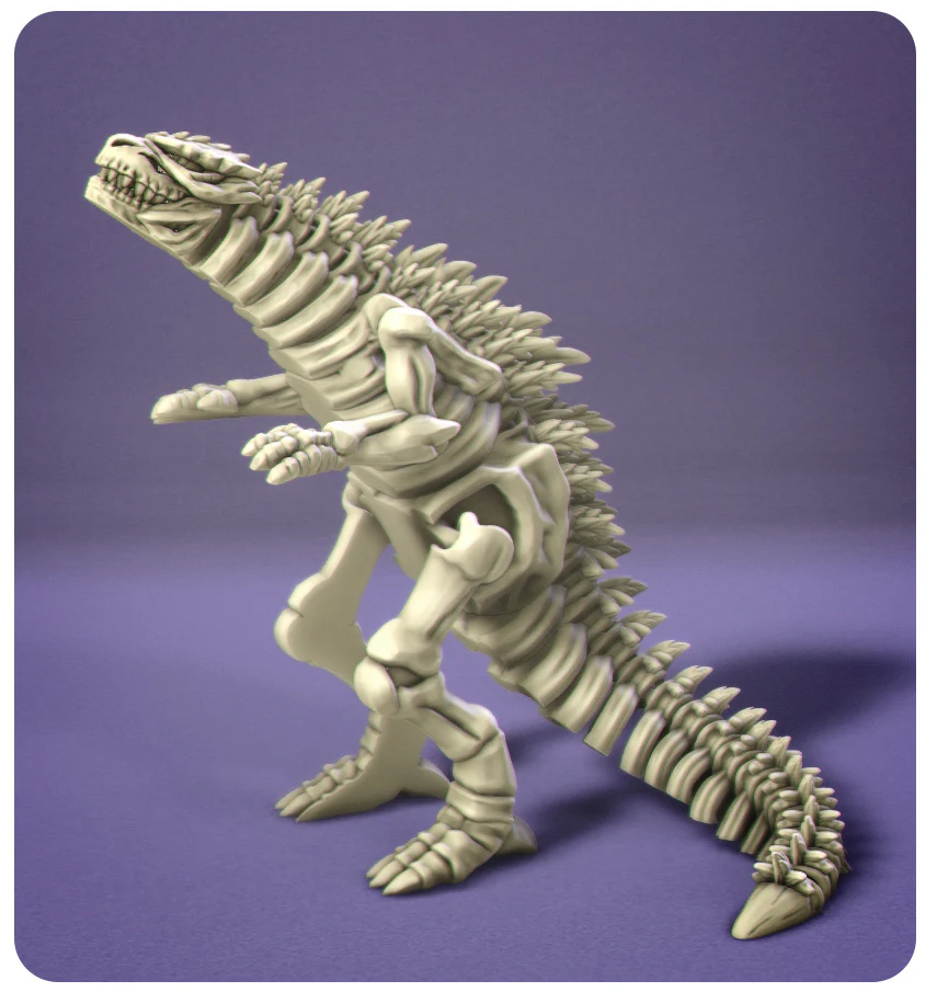 Flexi Godzilla Skeleton