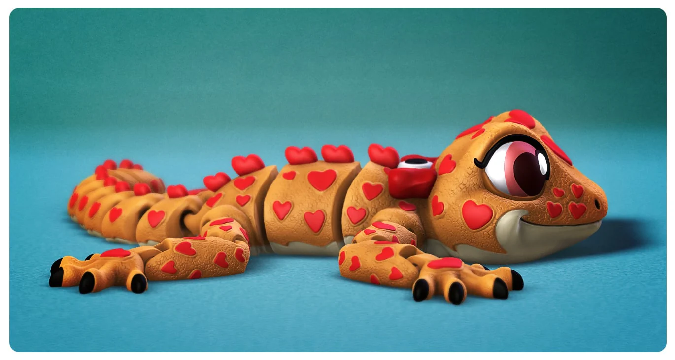 Flexi Valentines Day Lizard - Image 2
