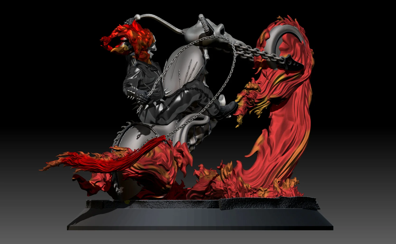 Ghost Rider Statue - Image 2