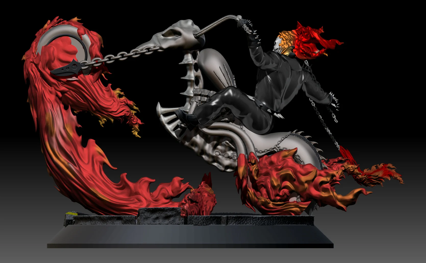 Ghost Rider Statue - Image 5