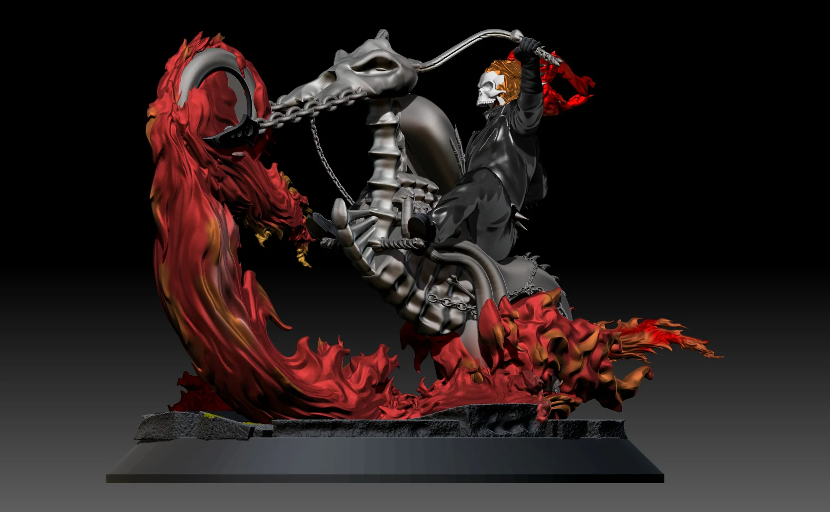 Ghost Rider Statue - Image 6
