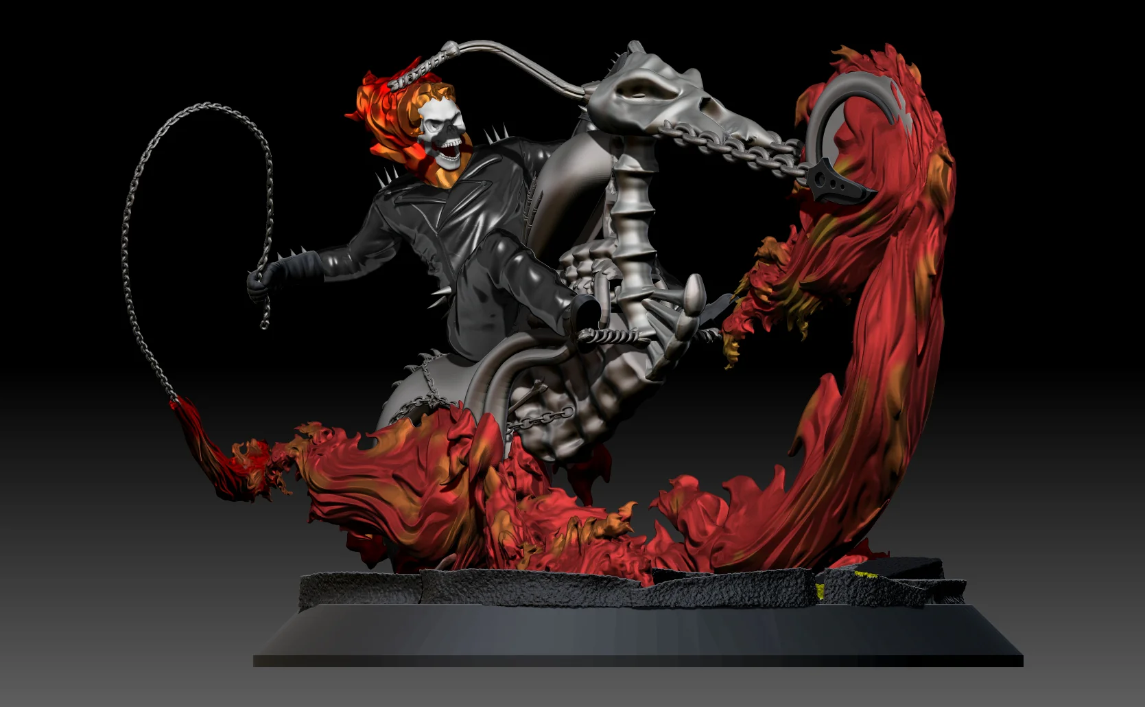 Ghost Rider Statue - Image 8