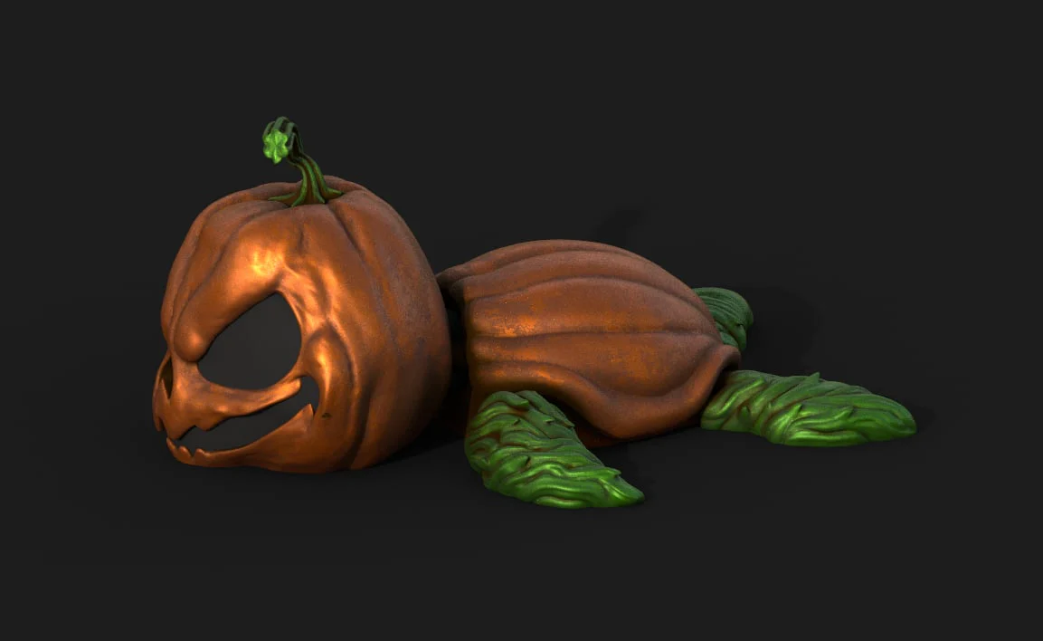 Halloween Turtle Jack O Lantern