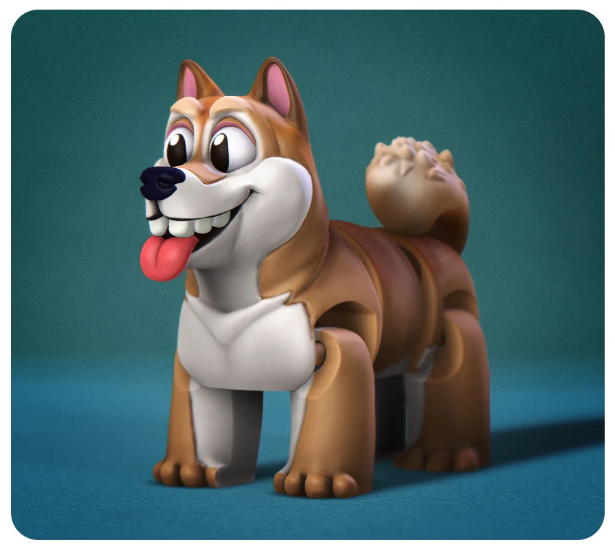 Happy Dog Shiba Inu