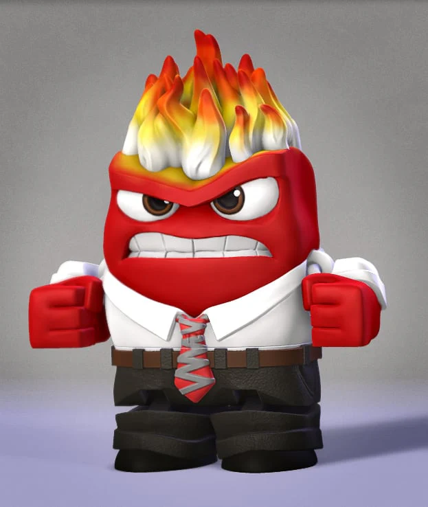 Inside Out Anger Flexi Toy