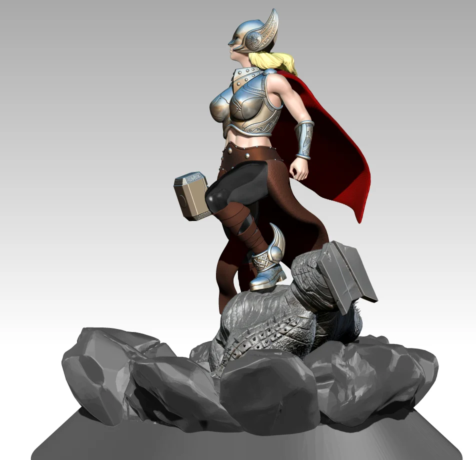 Jane Foster Thor Statue STL - Image 7