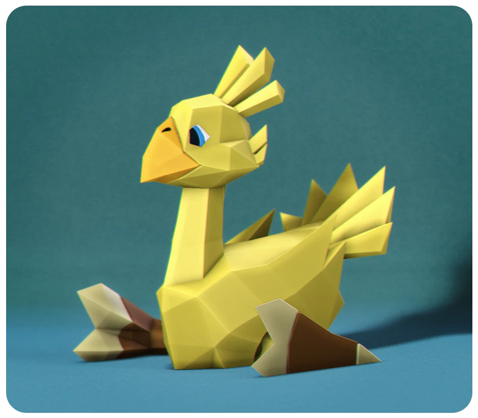 Low Poly Chocobo - Image 2
