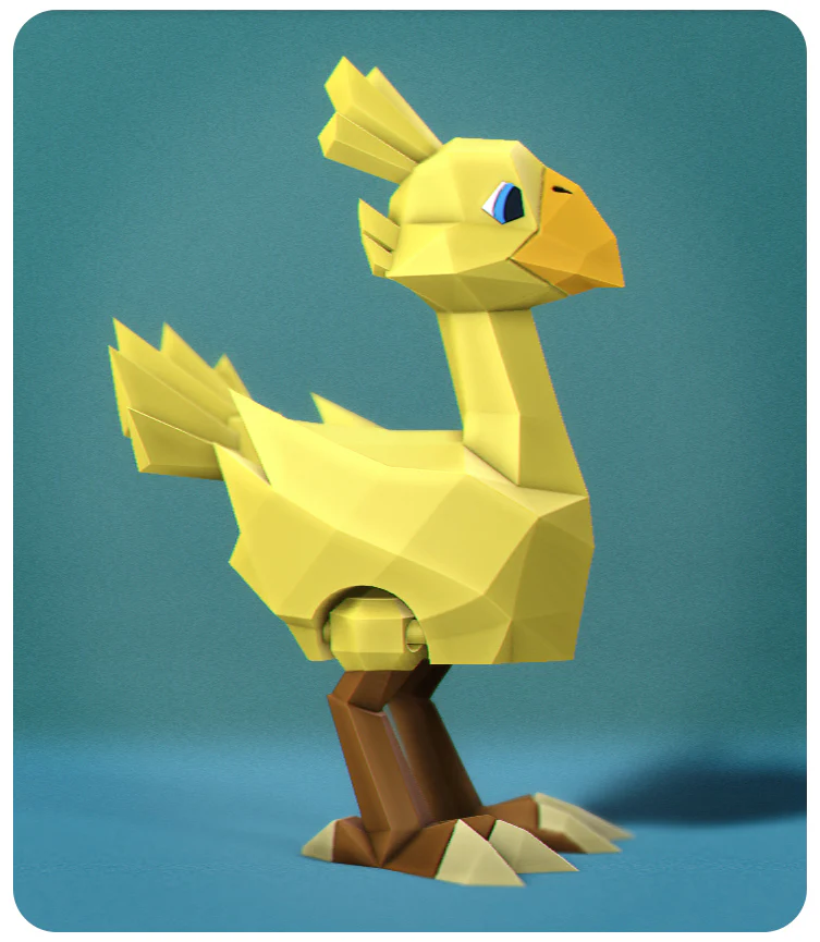 Low Poly Chocobo - Image 3