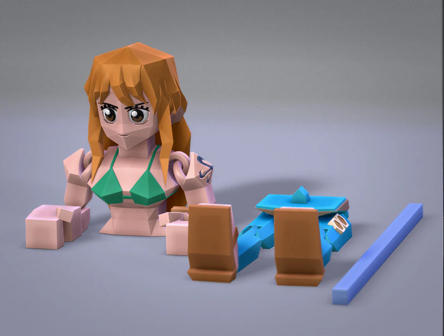 Low Poly Flexi Nami - Image 3