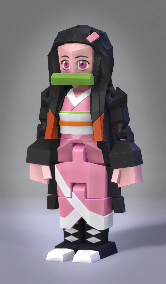 Low Poly Flexi Nezuko