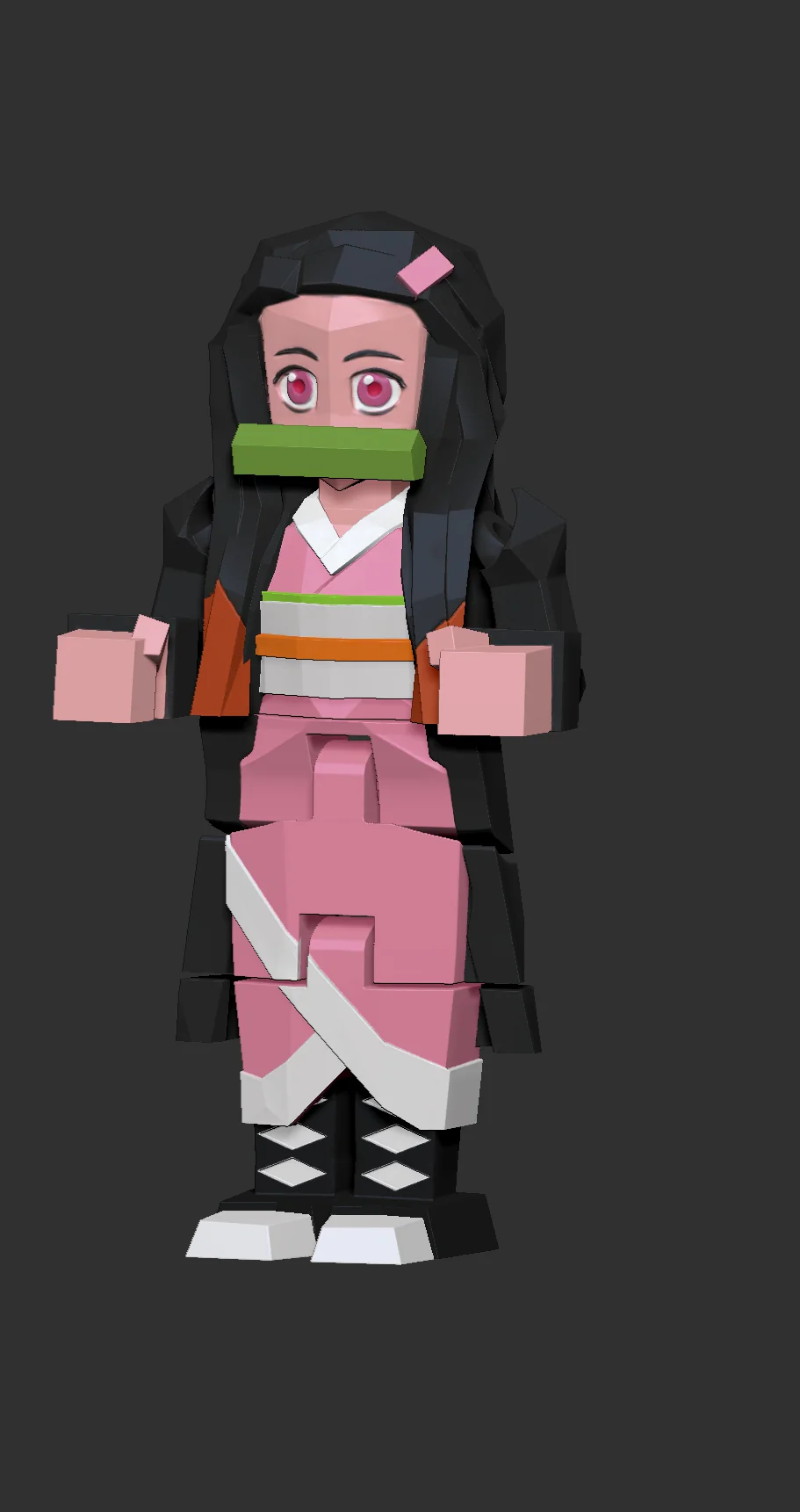 Low Poly Flexi Nezuko - Image 4