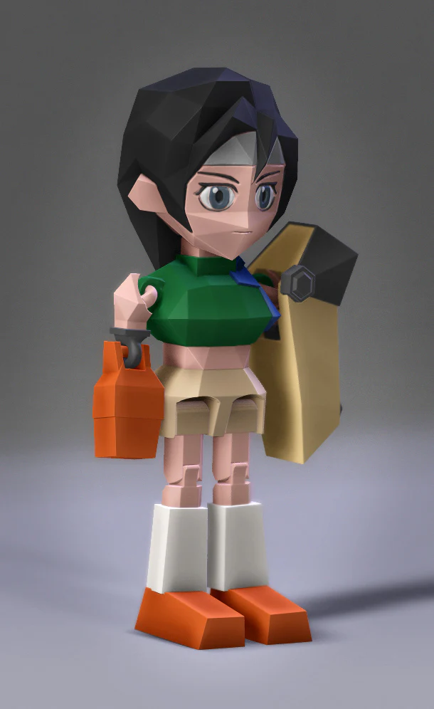Low Poly Flexi Yuffie - Image 3