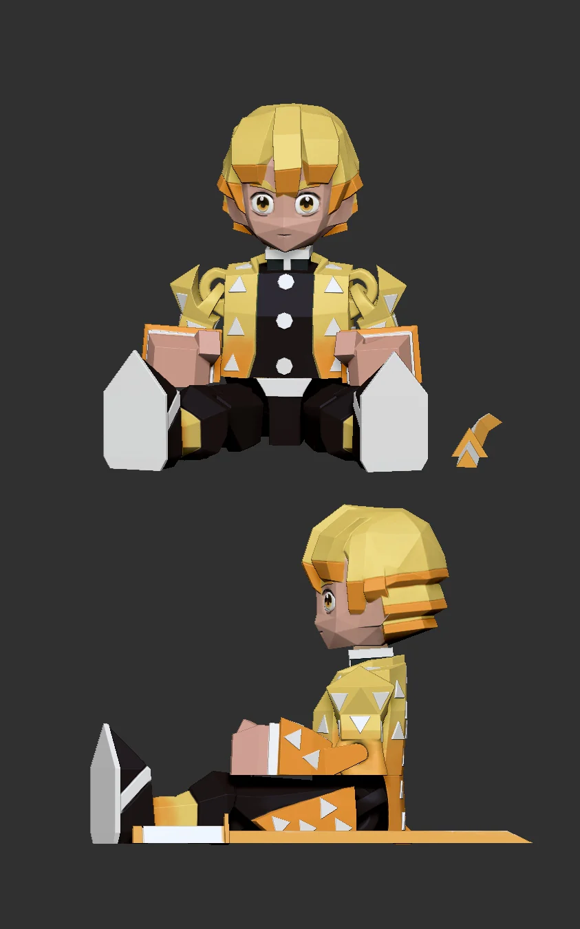 Low Poly Flexi Zenitsu - Image 2