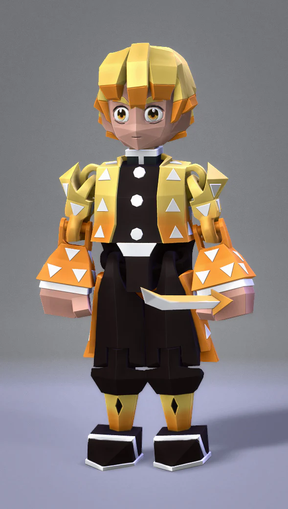 Low Poly Flexi Zenitsu - Image 4