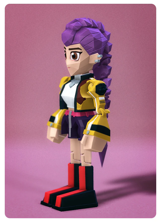 Low Poly KPop Demon Hunters Rumi - Image 2
