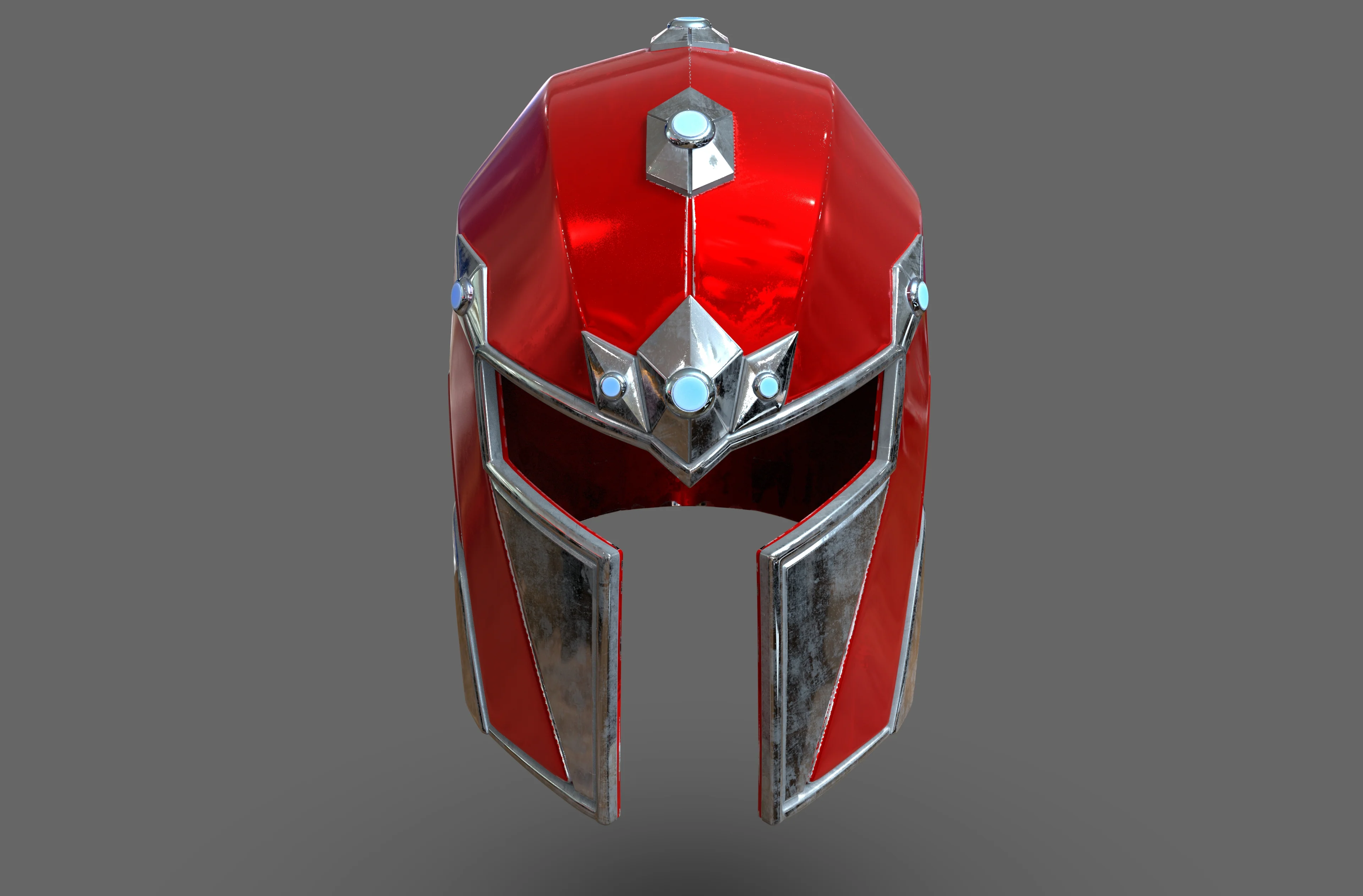 Magneto Play Arts Kai Helmet STL
