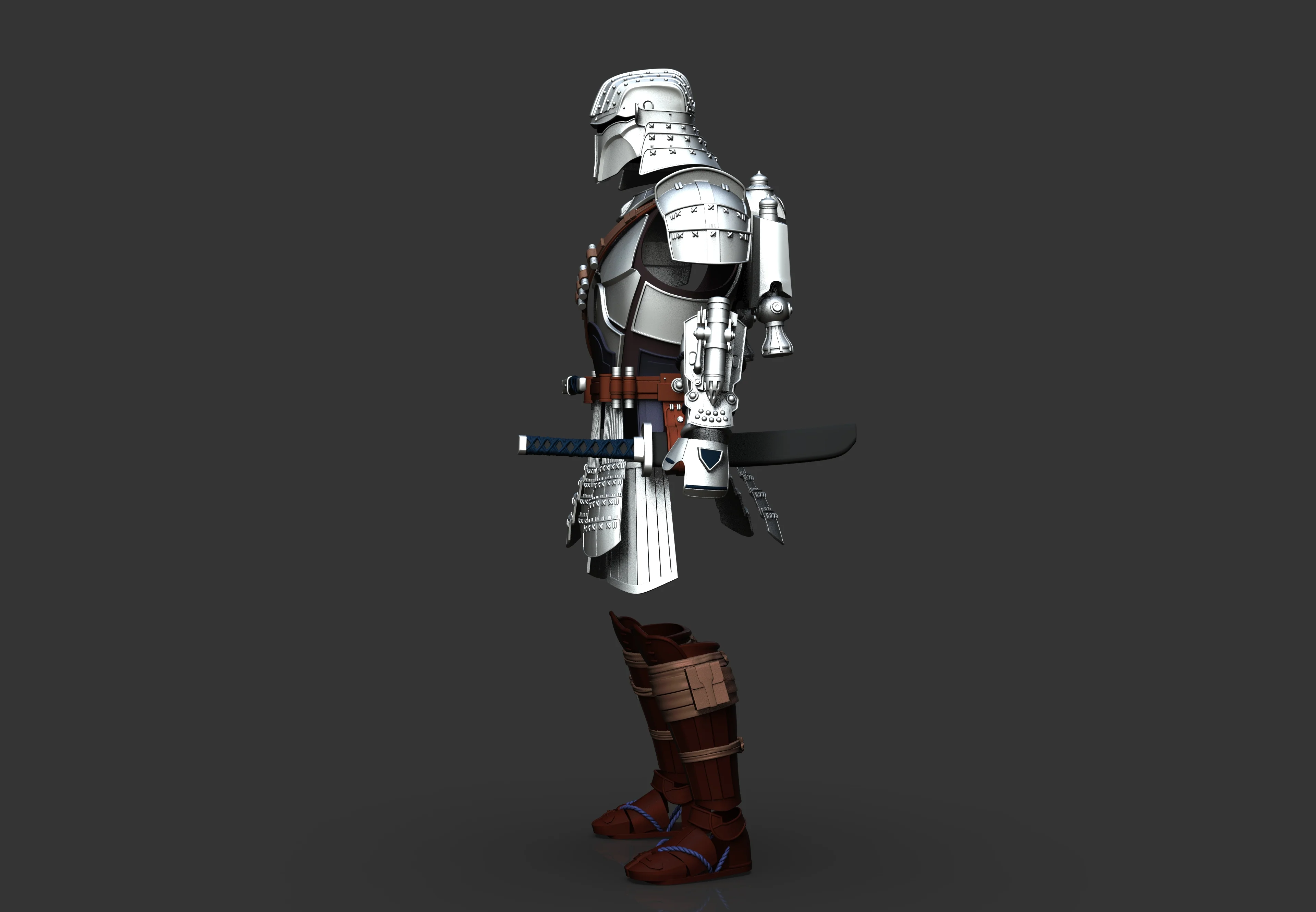 Mando Samurai Beskar STL - Image 3