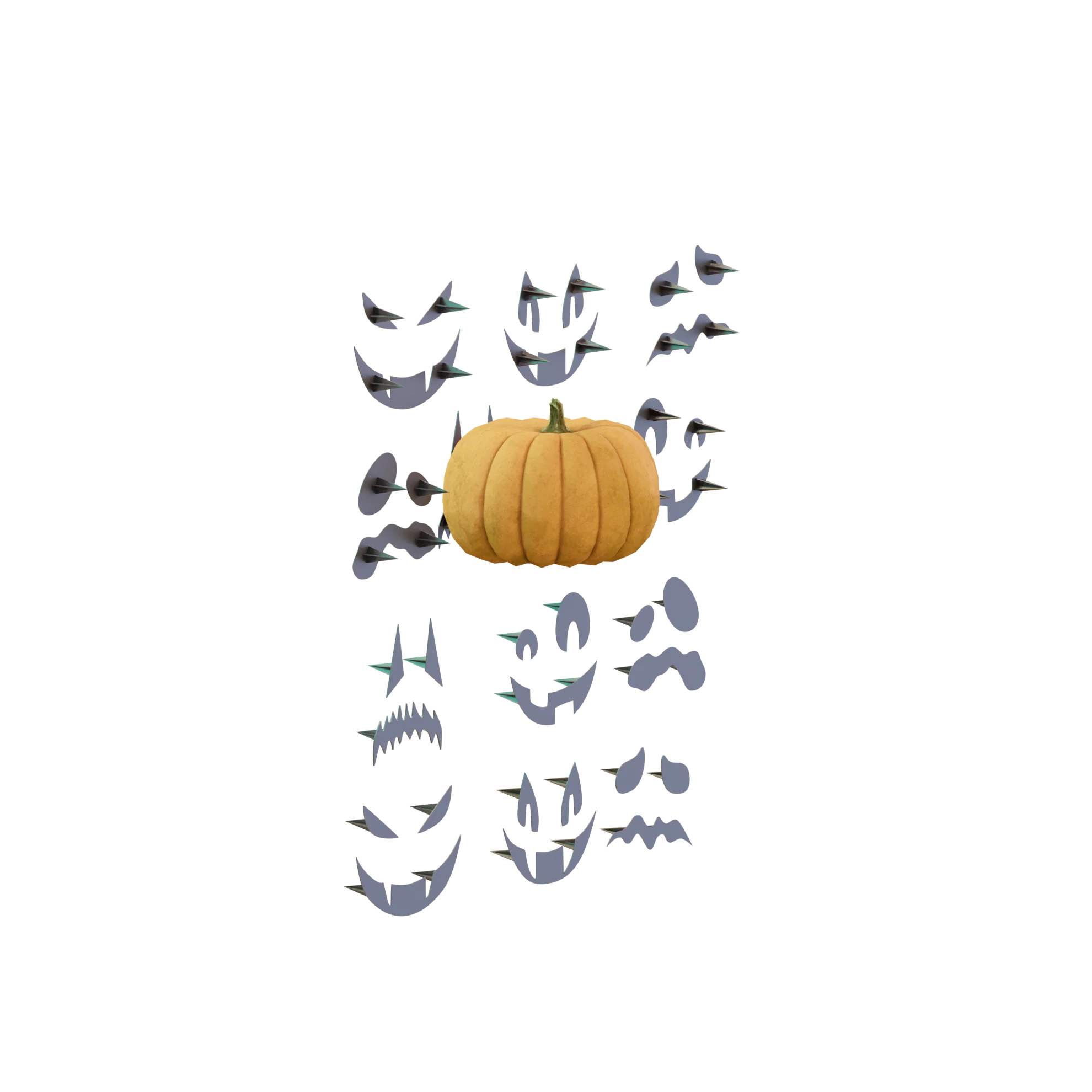 Mr Pumpkin Head Faces 1 - Image 5