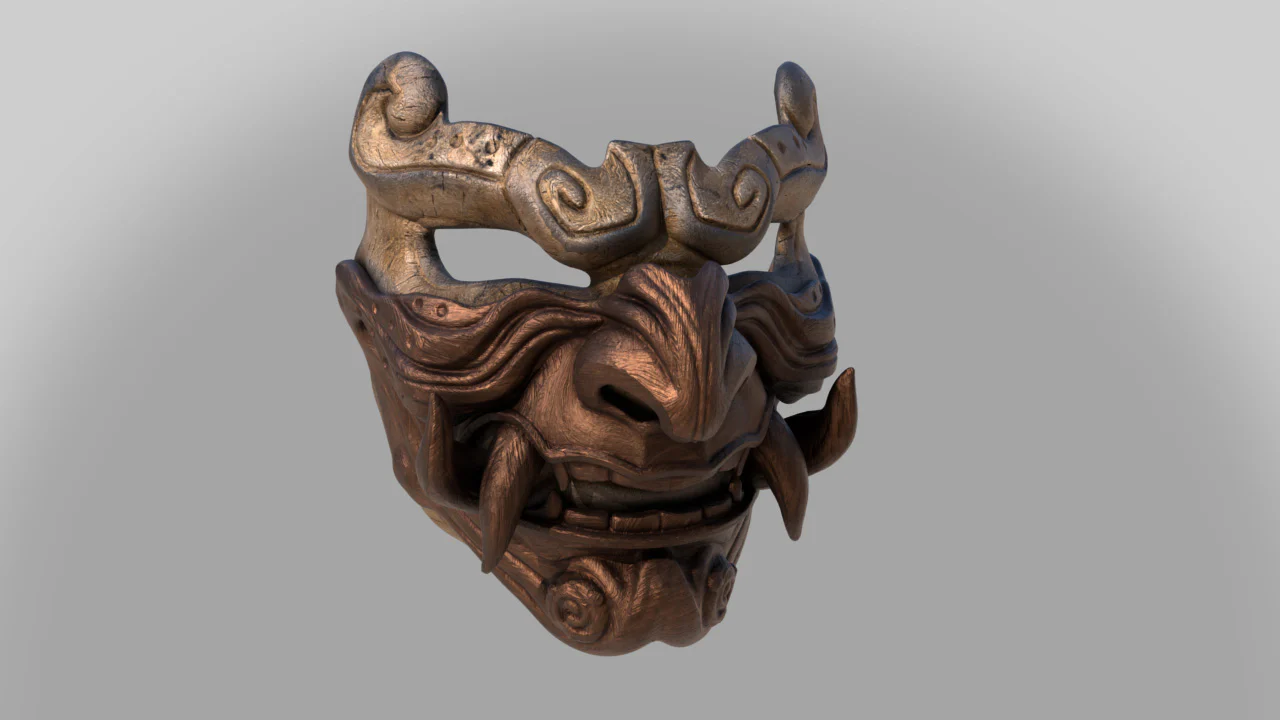 Oni Mask STL Variant 2 - Image 6