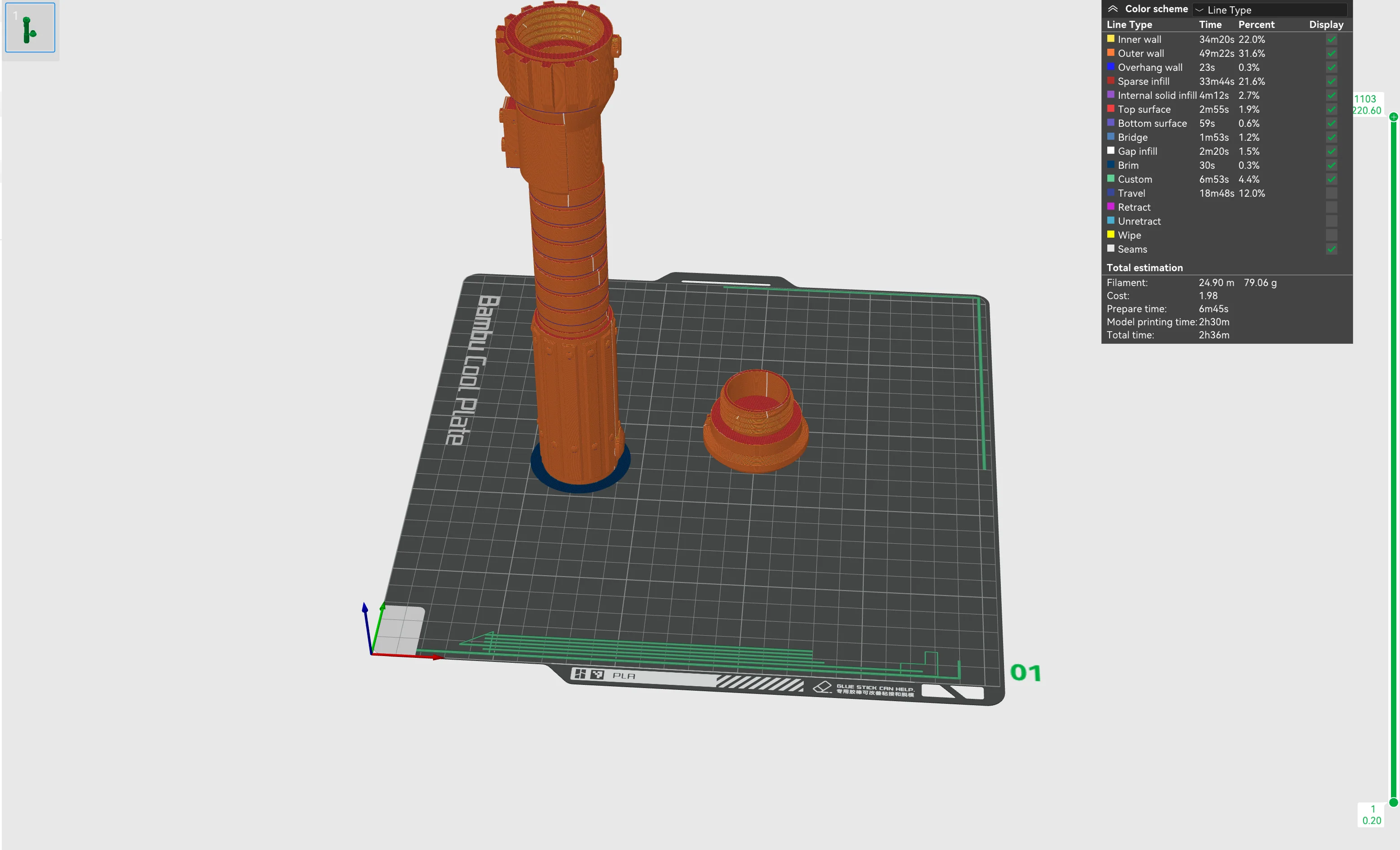 Print in Place Collapsing Jedi Lightsaber Concept 18 - Image 6