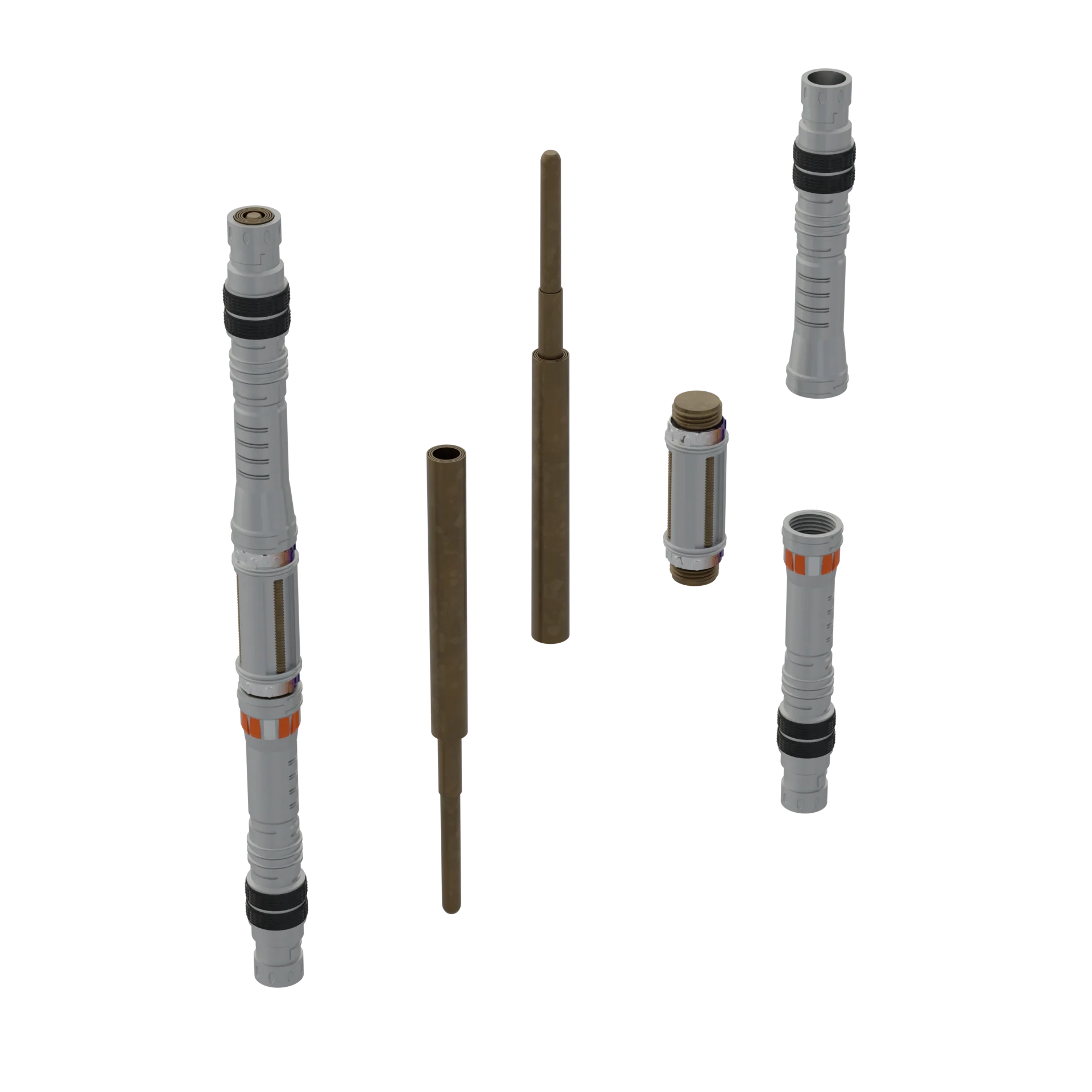 Print in Place Double Lightsaber Concept 1 - Image 2