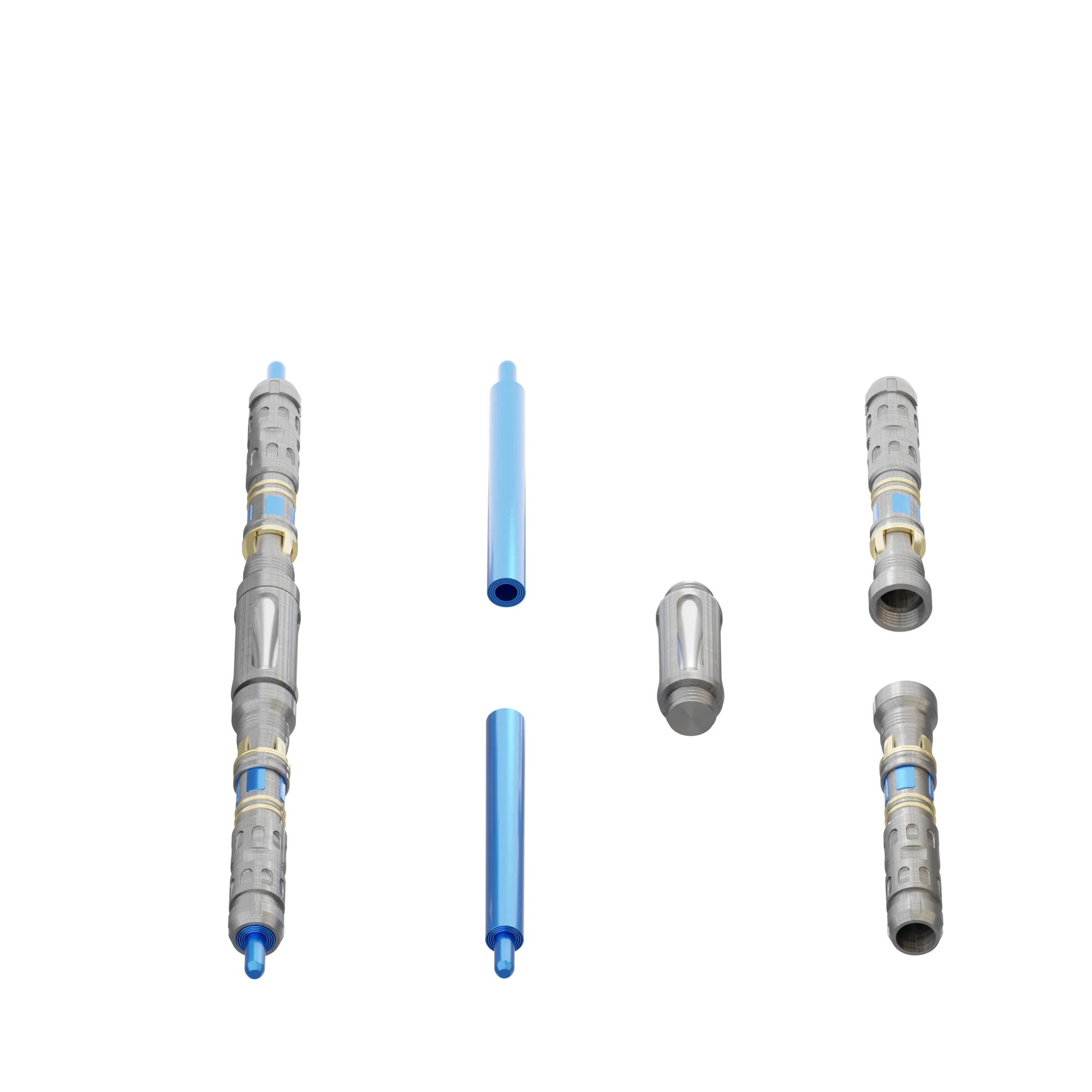 Print in Place Double Lightsaber Concept 3 - Image 4