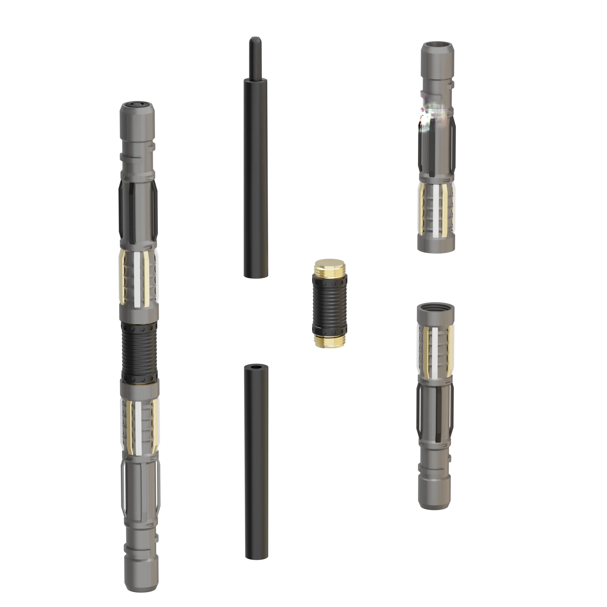 Print in Place Double Lightsaber Concept 9 - Image 2