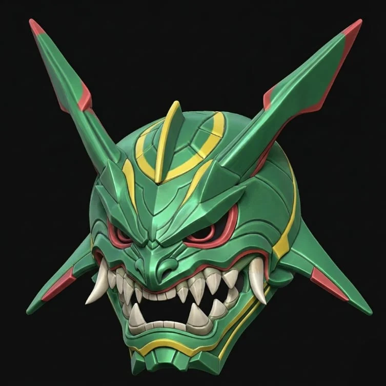 Rayquaza Menpo Mask - Image 2
