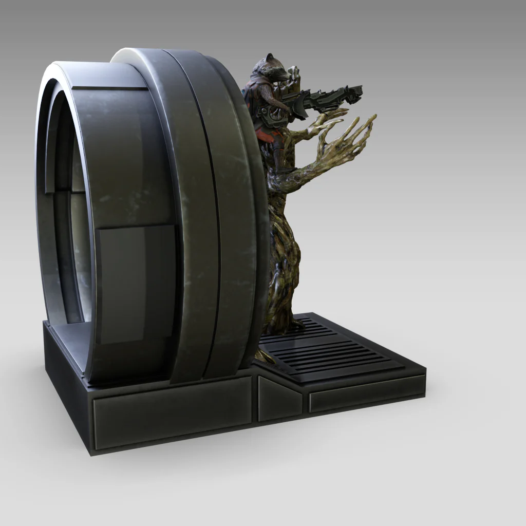 Rocket and Groot Statue STL - Image 3