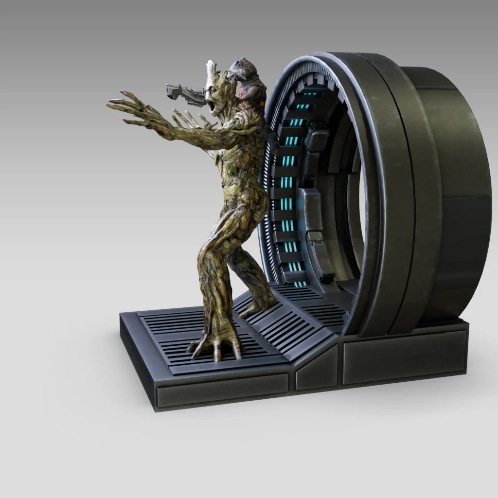 Rocket and Groot Statue STL - Image 5