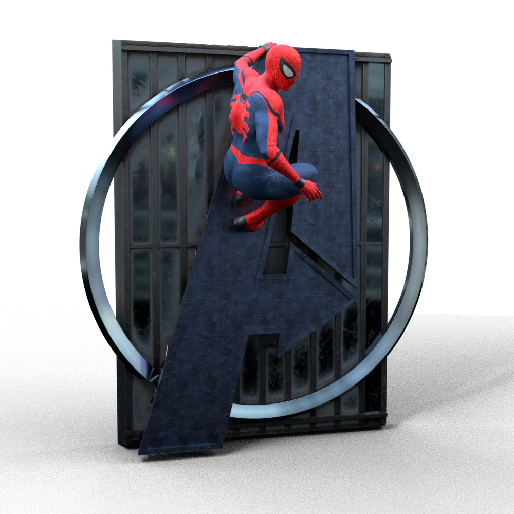 SpiderMan Wall Figure - Image 3