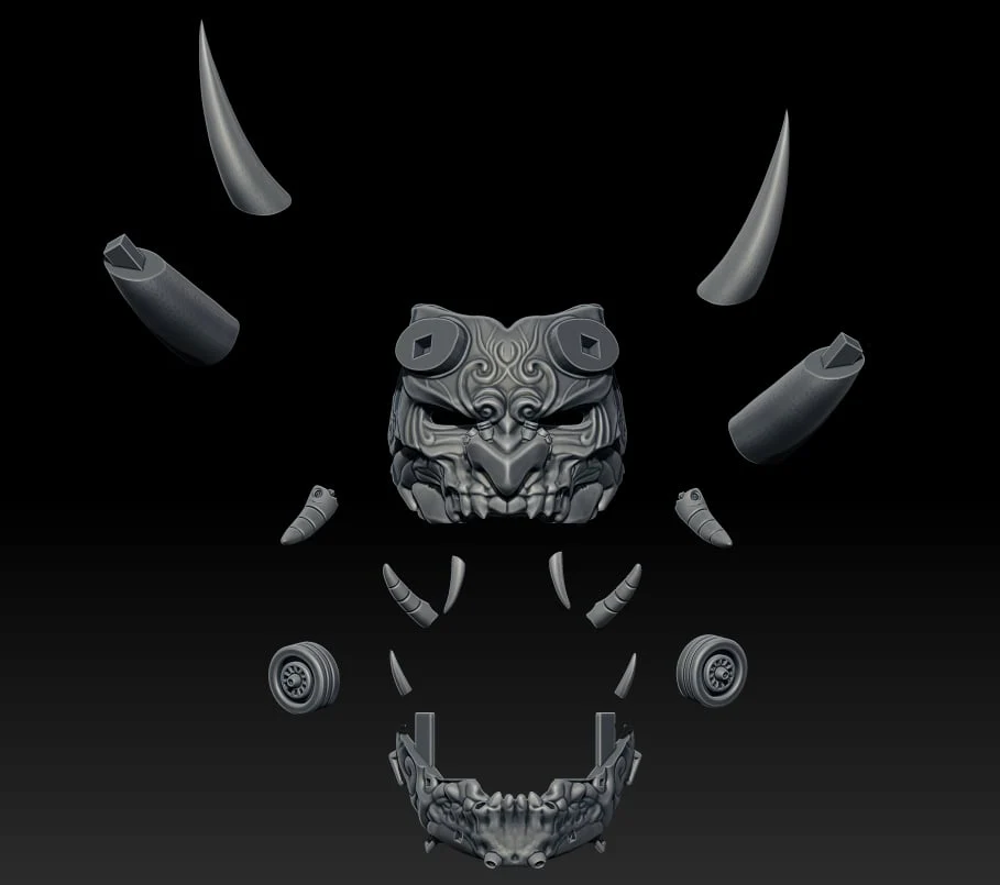 Steam Punk Mempo Mask - Image 3