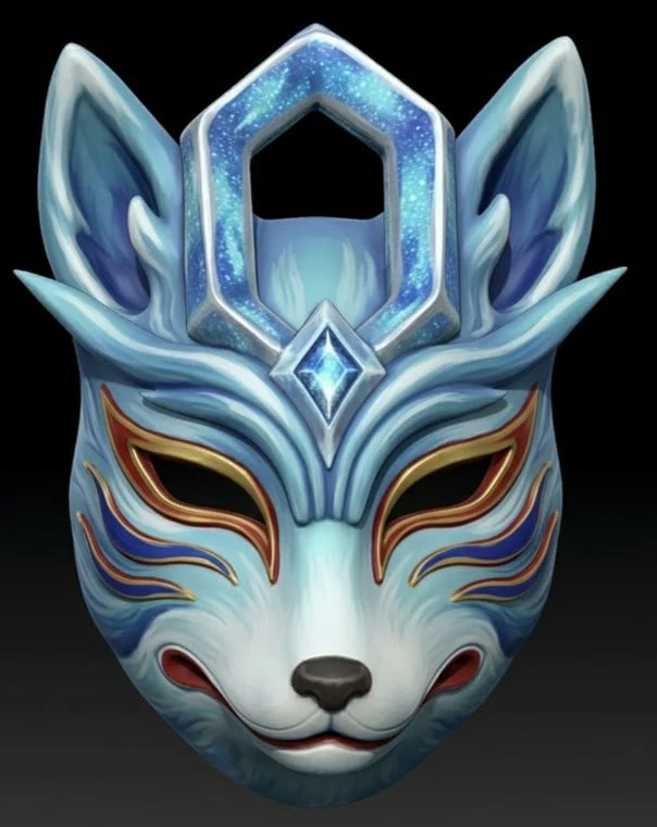 Suicune Kitsune Mask V1