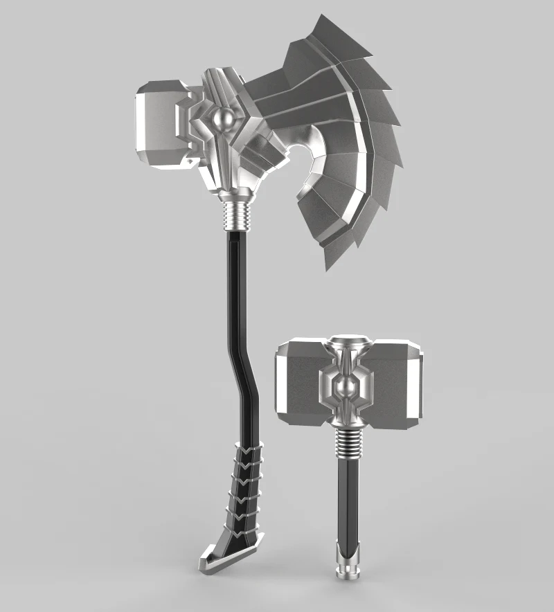 Thor Play Arts Kai Weapons STL - Image 8