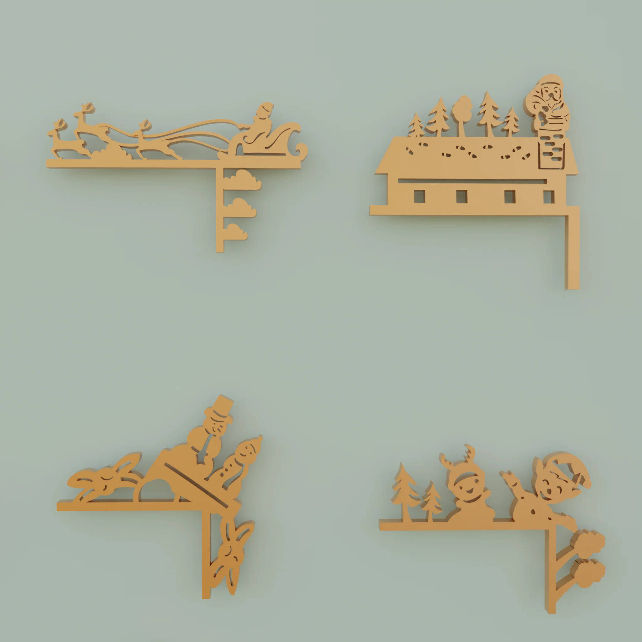 Winter and Christmas Door Decor