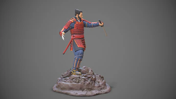 Wolverine Samurai Statue - Image 2