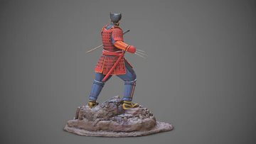 Wolverine Samurai Statue - Image 4
